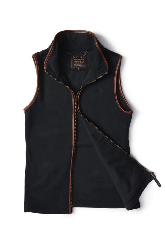 WomenEquestrian Fleeces Holland Cooper Country Fleece Gilet Ink Navy WomenEquestrian Fleeces Holland Cooper Country Fleece Gilet Ink Navy