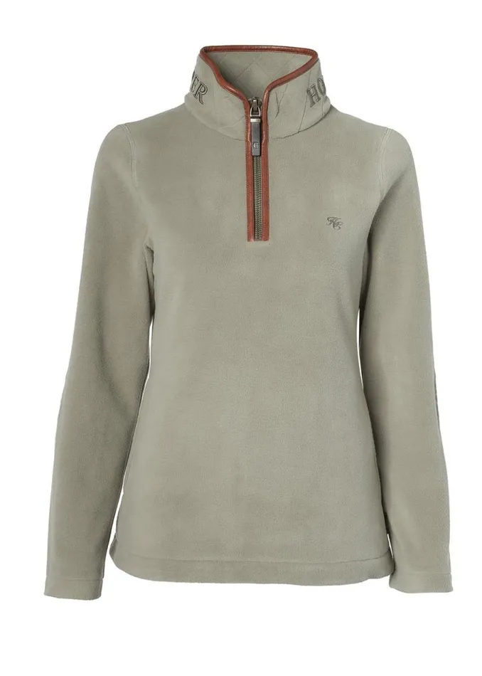 WomenEquestrian Fleeces Holland Cooper Country Fleece Half Zip Sage WomenEquestrian Fleeces Holland Cooper Country Fleece Half Zip Sage
