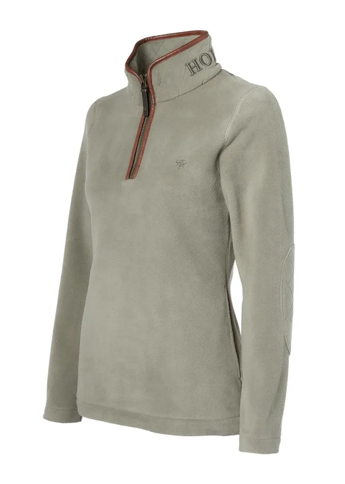 WomenEquestrian Fleeces Holland Cooper Country Fleece Half Zip Sage WomenEquestrian Fleeces Holland Cooper Country Fleece Half Zip Sage