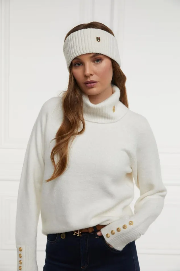 WomenEquestrian Hats and Headbands Holland Cooper Burghley Headband Cream WomenEquestrian Hats and Headbands Holland Cooper Burghley Headband Cream