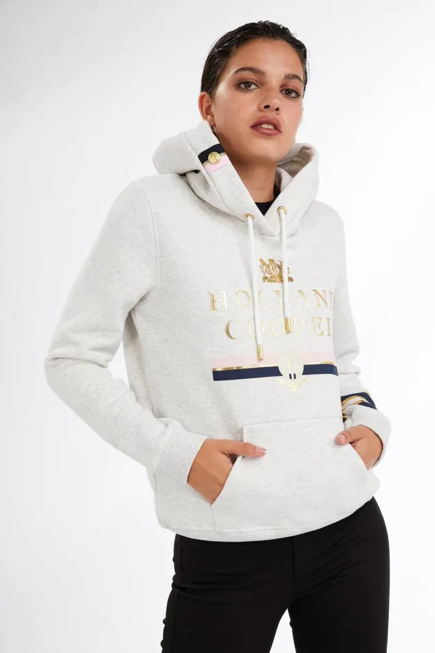 WomenEquestrian Hoodies Holland Cooper HC Heritage Hoodie Ice Grey