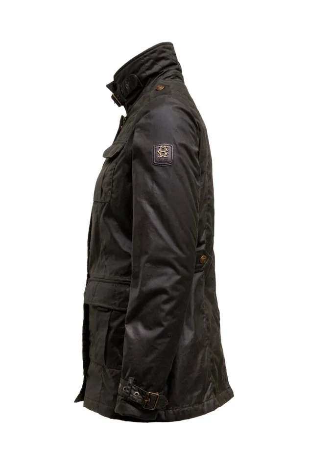 WomenEquestrian Jackets Holland Cooper Alma Wax Artillery Jacket Dark Olive WomenEquestrian Jackets Holland Cooper Alma Wax Artillery Jacket Dark Olive