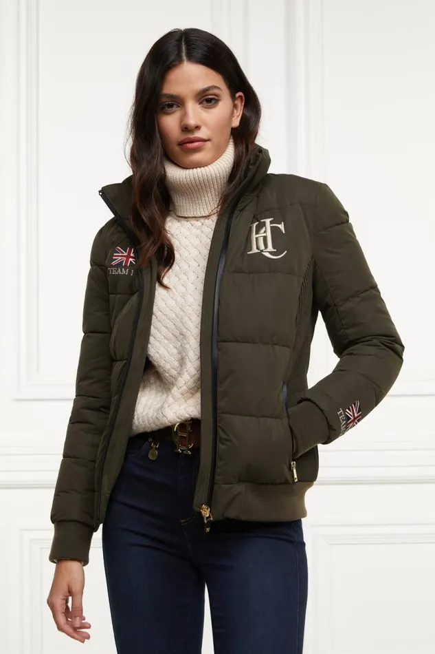 WomenEquestrian Jackets Holland Cooper Team Padded Jacket Khaki
