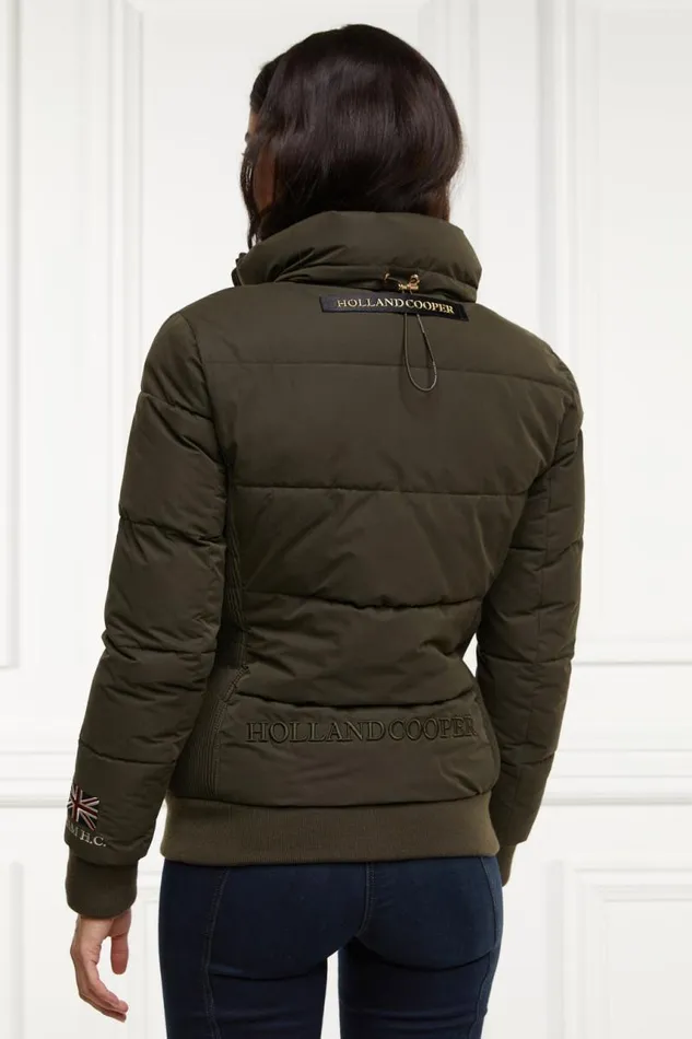 WomenEquestrian Jackets Holland Cooper Team Padded Jacket Khaki WomenEquestrian Jackets Holland Cooper Team Padded Jacket Khaki