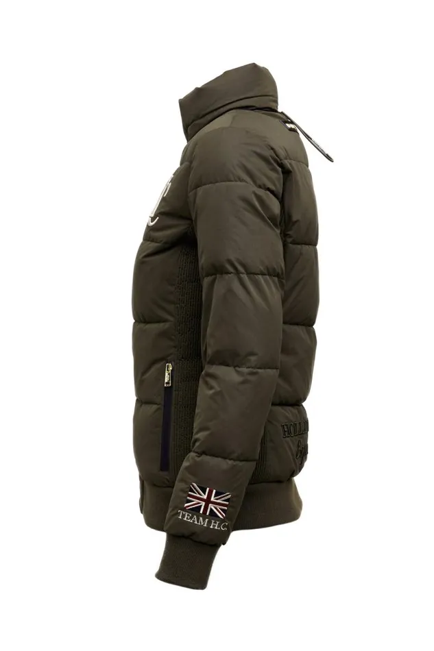 WomenEquestrian Jackets Holland Cooper Team Padded Jacket Khaki WomenEquestrian Jackets Holland Cooper Team Padded Jacket Khaki