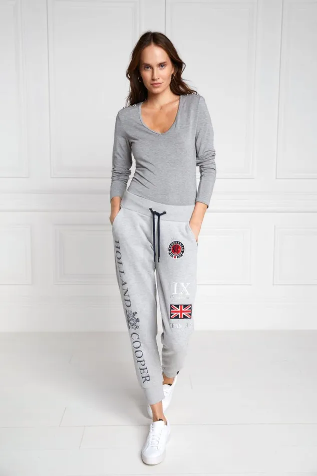 WomenEquestrian Joggers Holland Cooper Team Jogger Grey Marl