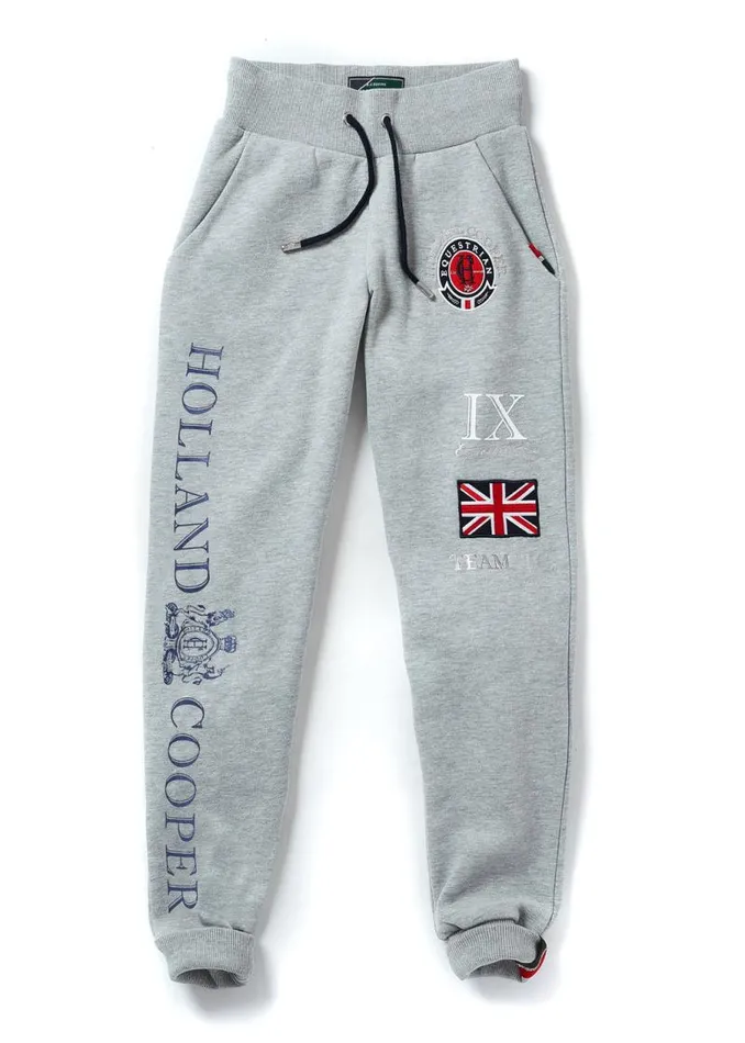WomenEquestrian Joggers Holland Cooper Team Jogger Grey Marl WomenEquestrian Joggers Holland Cooper Team Jogger Grey Marl