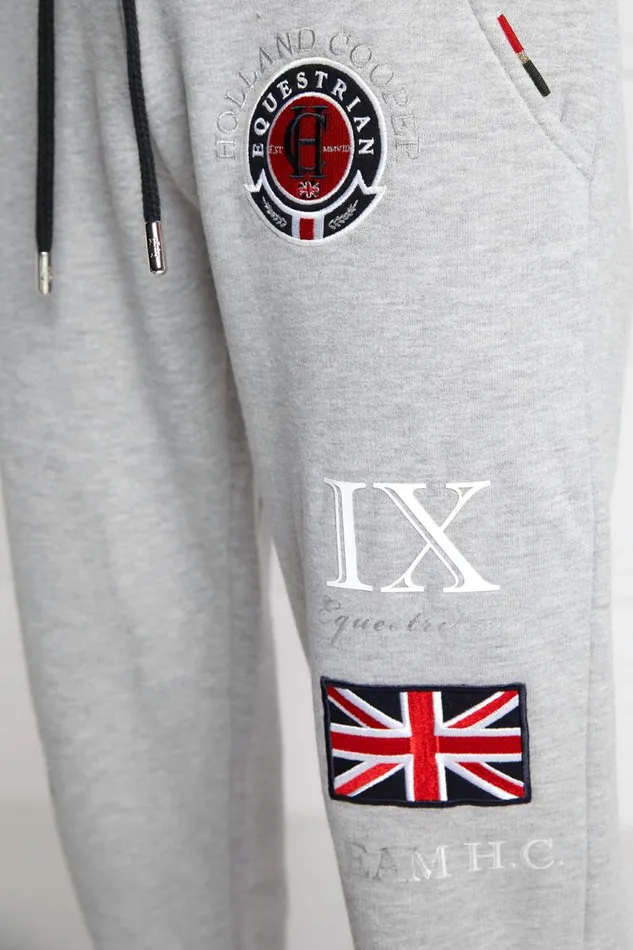 WomenEquestrian Joggers Holland Cooper Team Jogger Grey Marl WomenEquestrian Joggers Holland Cooper Team Jogger Grey Marl