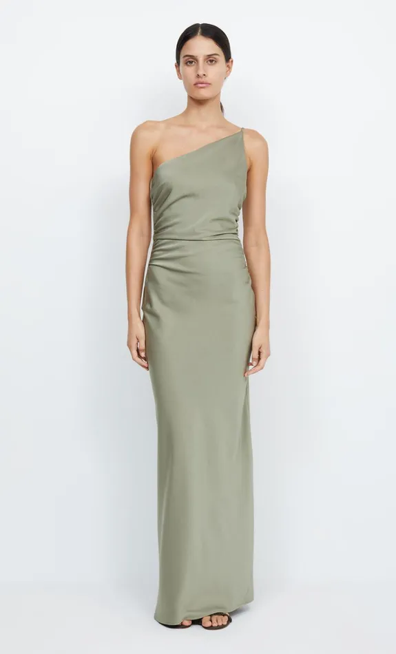 Women ETERNITY ASYM MAXI DRESS 8211 SAGE Bec Bridge Bridesmaid Dresses