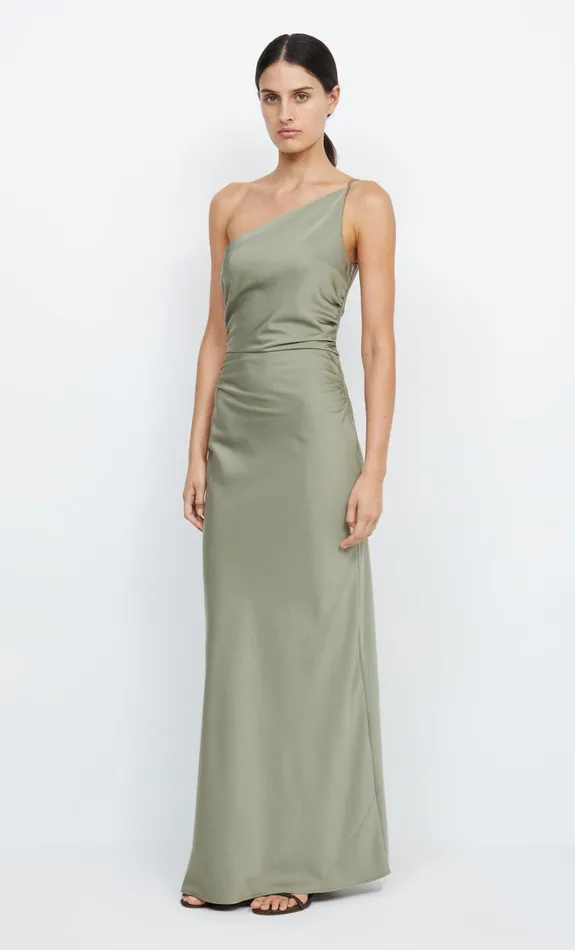 Women ETERNITY ASYM MAXI DRESS 8211 SAGE Bec Bridge Bridesmaid Dresses