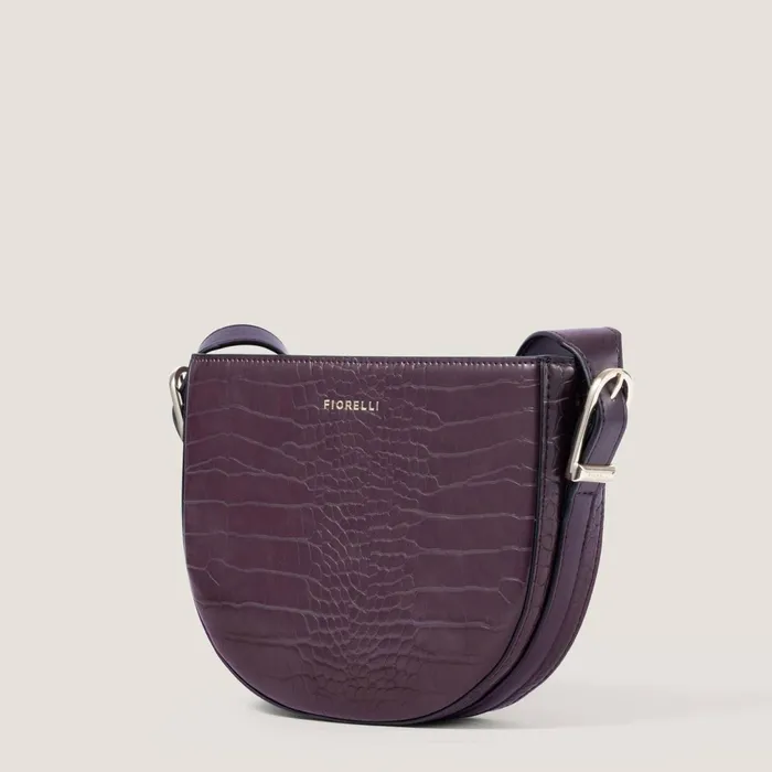 Women Etta Crossbody Bag Burgundy Croc Fiorelli Crossbody Bags