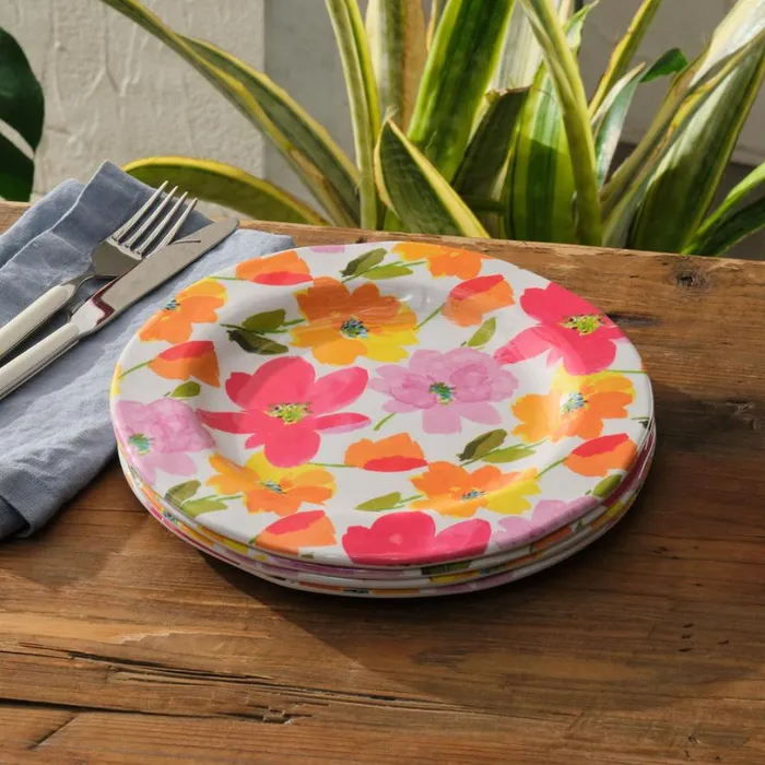 Women Fanciful Garden Salad Plate Set Sundance Catalog Tabletop
