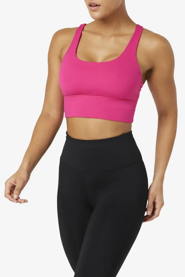 Women Fila Tops and TShirts Uplift Cross Back Bra Top
