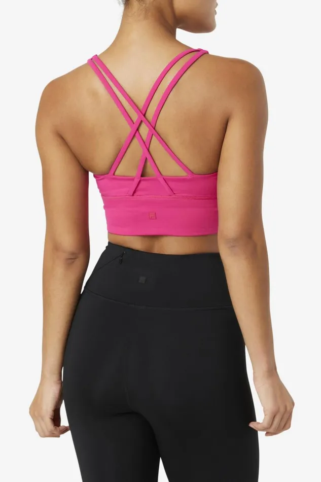 Women Fila Tops and TShirts Uplift Cross Back Bra Top