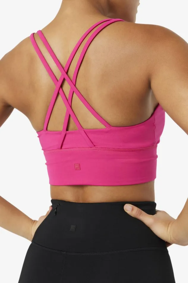 Women Fila Tops and TShirts Uplift Cross Back Bra Top
