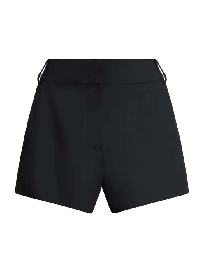 Women Flared Tailored Short Black BCBG Bottoms Women Flared Tailored Short Black BCBG Bottoms