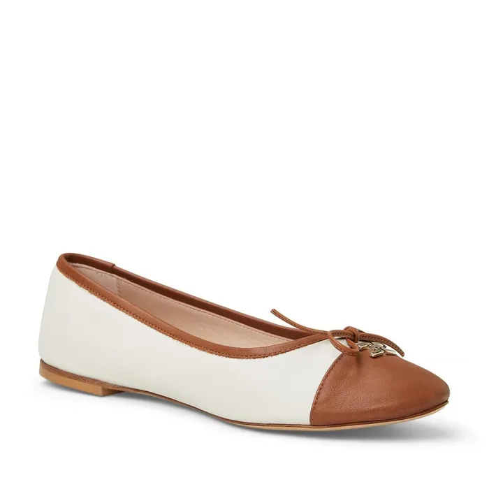 Women Flats and Loafers Bruno Magli DONATELLA Ballet Flat BROWNCREAM