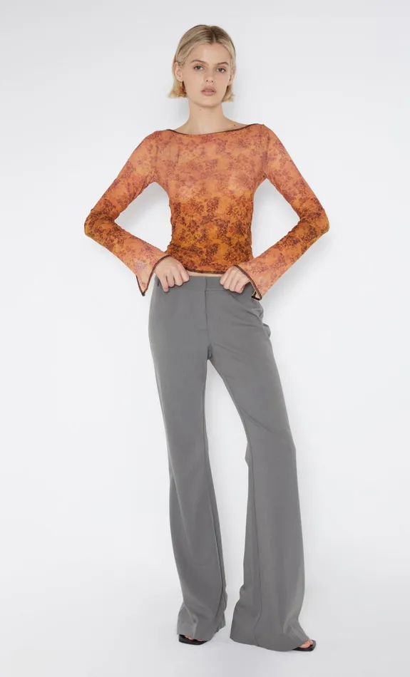 Women FLEUR DE LIS LONG SLEEVE TOP 8211 FLEUR Bec Bridge Cropped