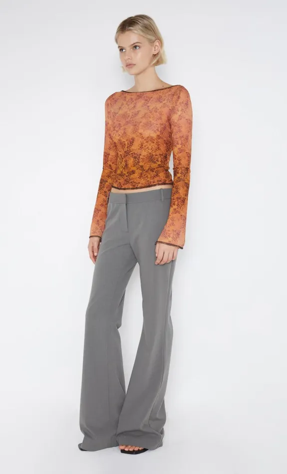 Women FLEUR DE LIS LONG SLEEVE TOP 8211 FLEUR Bec Bridge Cropped