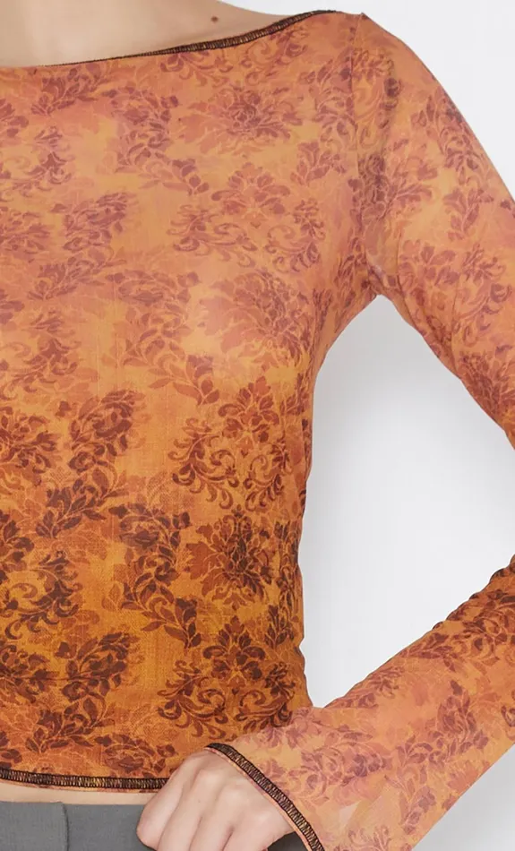 Women FLEUR DE LIS LONG SLEEVE TOP 8211 FLEUR Bec Bridge Cropped