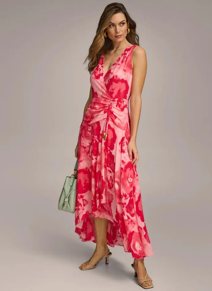 Women FLORAL MIDI DRESS Rose Quartz Donna Karan New York Dresses And Jumpsuits Women FLORAL MIDI DRESS Rose Quartz Donna Karan New York Dresses And Jumpsuits
