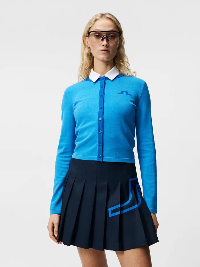 Women Freda Knitted Cardigan Brilliant Blue JLindeberg Knitwear