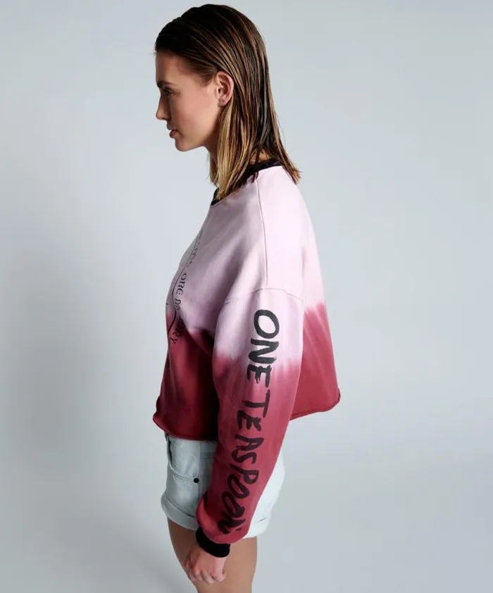 Women FROM THE STARS DIPPED CROPPED SWEATER One Teaspoon Hoodies And Sweats Women FROM THE STARS DIPPED CROPPED SWEATER One Teaspoon Hoodies And Sweats