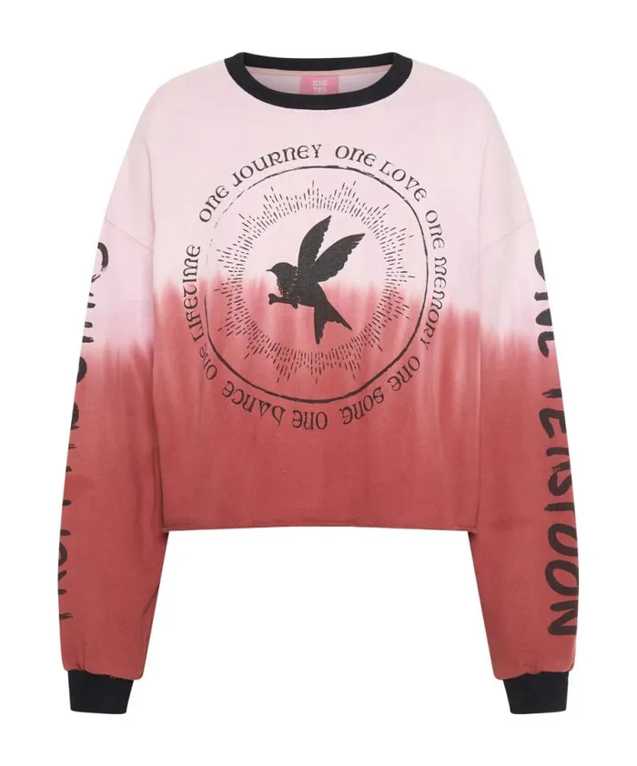 Women FROM THE STARS DIPPED CROPPED SWEATER One Teaspoon Hoodies And Sweats Women FROM THE STARS DIPPED CROPPED SWEATER One Teaspoon Hoodies And Sweats
