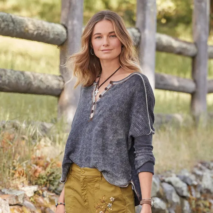 Women Gentry Henley Sweater Fog Sundance Catalog Sweaters Women Gentry Henley Sweater Fog Sundance Catalog Sweaters