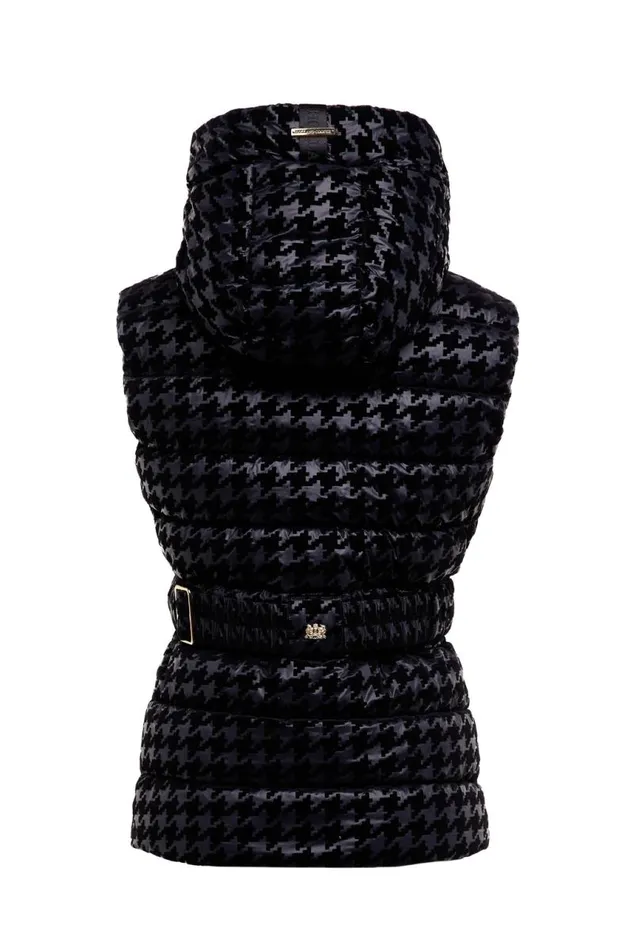 Women Gilets Holland Cooper Vermont Gilet Mono Houndstooth Women Gilets Holland Cooper Vermont Gilet Mono Houndstooth