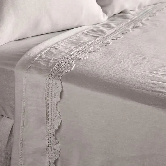 Women Gossamer Linen Crochet Flat Sheet Sea Sundance Catalog Bedding and Bath Women Gossamer Linen Crochet Flat Sheet Sea Sundance Catalog Bedding and Bath