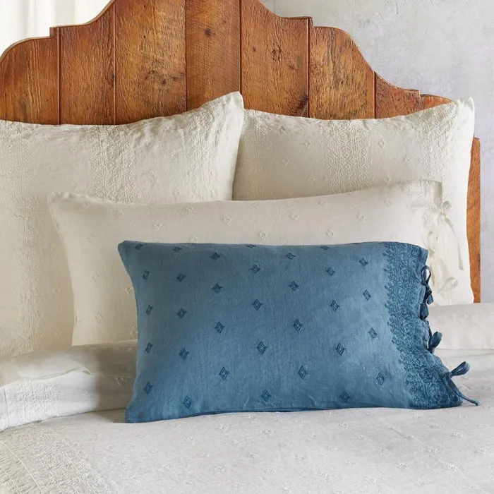 Women Gossamer Linen Embroidery Sham Cloud Sundance Catalog Bedding and Bath Women Gossamer Linen Embroidery Sham Cloud Sundance Catalog Bedding and Bath