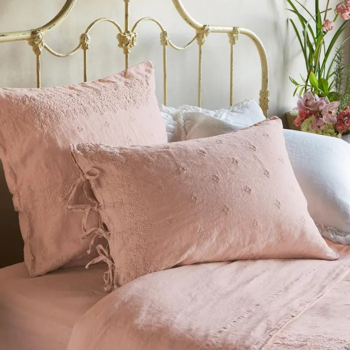 Women Gossamer Linen Embroidery Sham Cloud Sundance Catalog Bedding and Bath Women Gossamer Linen Embroidery Sham Cloud Sundance Catalog Bedding and Bath