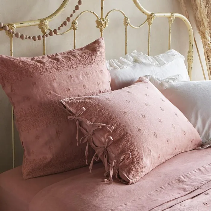 Women Gossamer Linen Embroidery Sham Cloud Sundance Catalog Bedding and Bath Women Gossamer Linen Embroidery Sham Cloud Sundance Catalog Bedding and Bath
