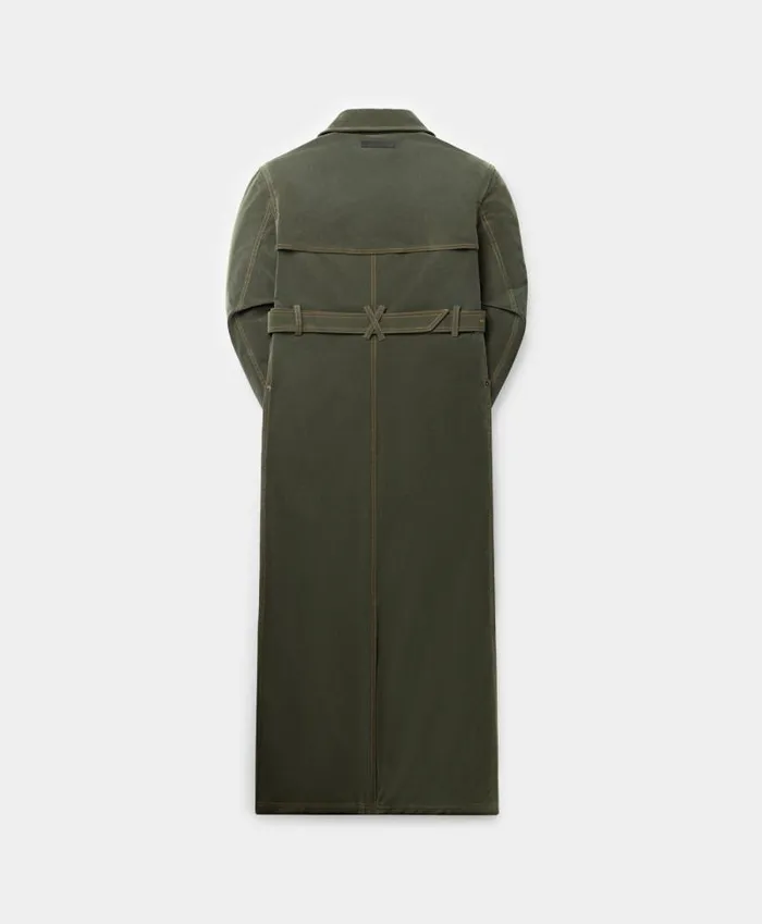 Women Green Miya Velvet Trenchcoat Daily Paper Jackets Women Green Miya Velvet Trenchcoat Daily Paper Jackets