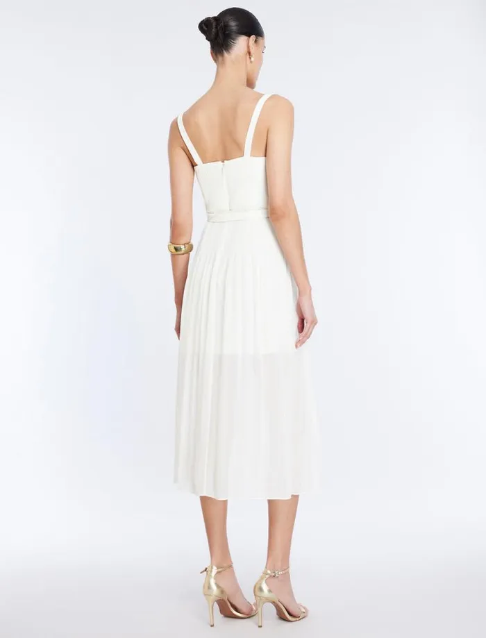 Women Gregoria Midi Dress Gardenia BCBG Dresses Women Gregoria Midi Dress Gardenia BCBG Dresses