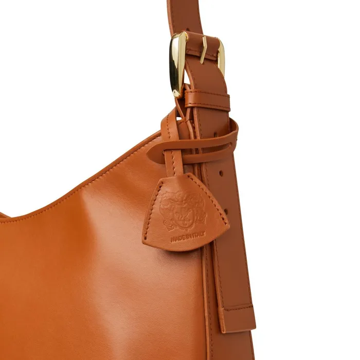 Women Handbags Bruno Magli Cora Hobo Handbag Cognac Nappa Leather