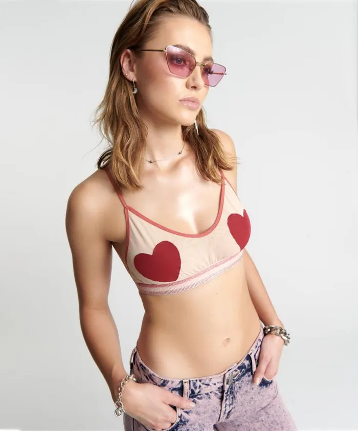 Women HEARTBREAKER LAYLA MESH BRALETTE One Teaspoon Intimates