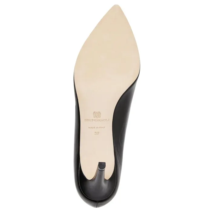 Women Heels Bruno Magli Telma Leather PointedToe Pump 8211 Black