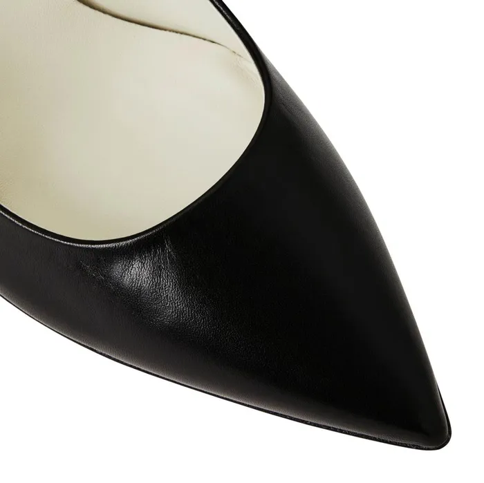 Women Heels Bruno Magli Telma Leather PointedToe Pump 8211 Black