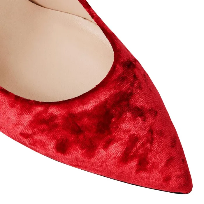 Women Heels Bruno Magli Telma Pointed Toe Pump Red Velvet Women Heels Bruno Magli Telma Pointed Toe Pump Red Velvet