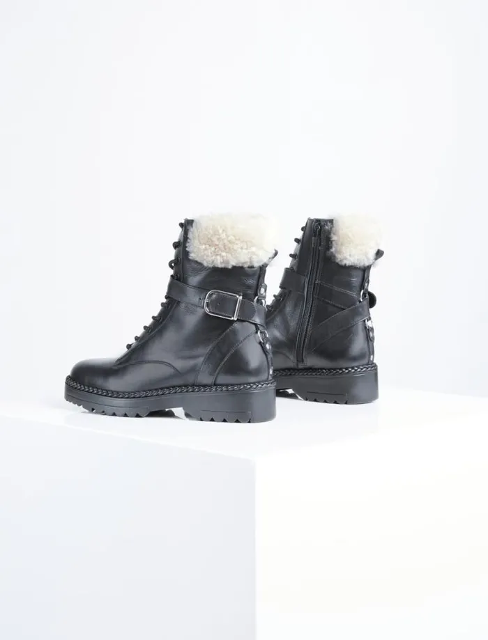 Women Helina Combat Boot Black BCBG Shoes Women Helina Combat Boot Black BCBG Shoes