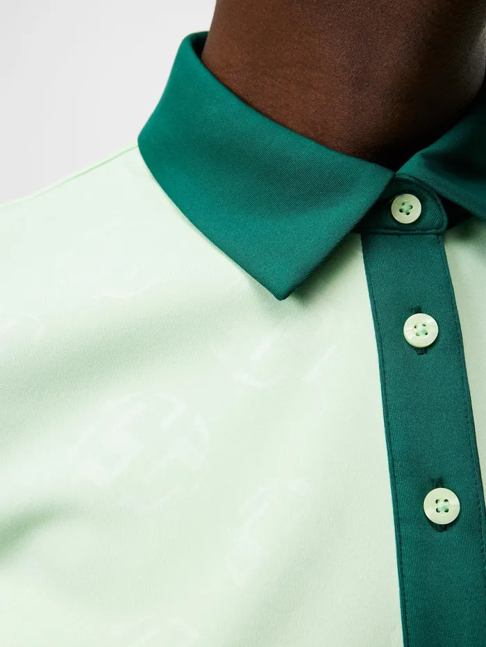 Women Henrietta Debossed Polo Patina Green JLindeberg Polo Shirts Women Henrietta Debossed Polo Patina Green JLindeberg Polo Shirts