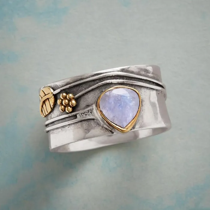 Women Hibiscus Vines Ring Sundance Catalog Rings