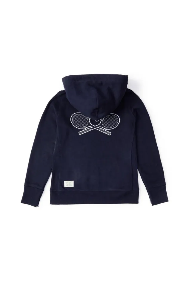 Women Hoodies Holland Cooper Tennis Hoodie Ink Navy Women Hoodies Holland Cooper Tennis Hoodie Ink Navy