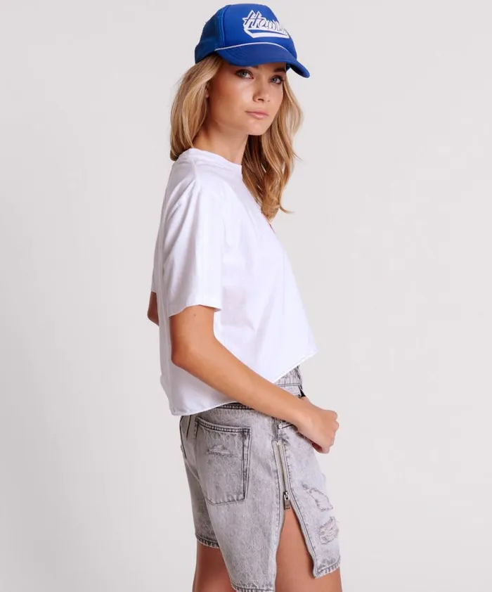 Women HOWDY BOXY CROP TEE One Teaspoon Tees and Tanks Women HOWDY BOXY CROP TEE One Teaspoon Tees and Tanks