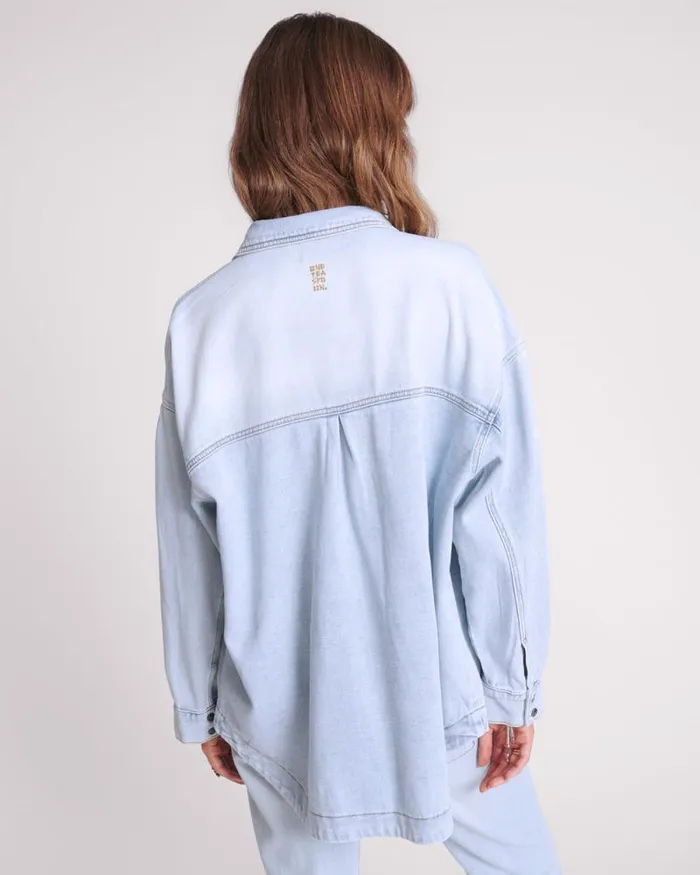 Women HUSTLER LONGLINE DENIM JACKET One Teaspoon Denim Jackets Women HUSTLER LONGLINE DENIM JACKET One Teaspoon Denim Jackets