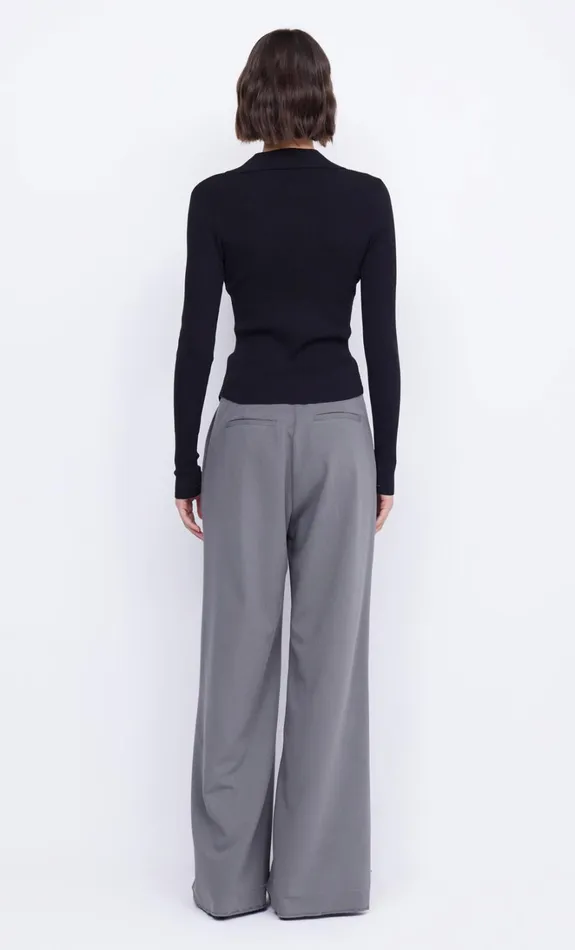 Women IMRIE ZIP KNIT CARDIGAN 8211 BLACK Bec Bridge Cropped