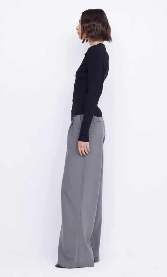 Women IMRIE ZIP KNIT CARDIGAN 8211 BLACK Bec Bridge Cropped