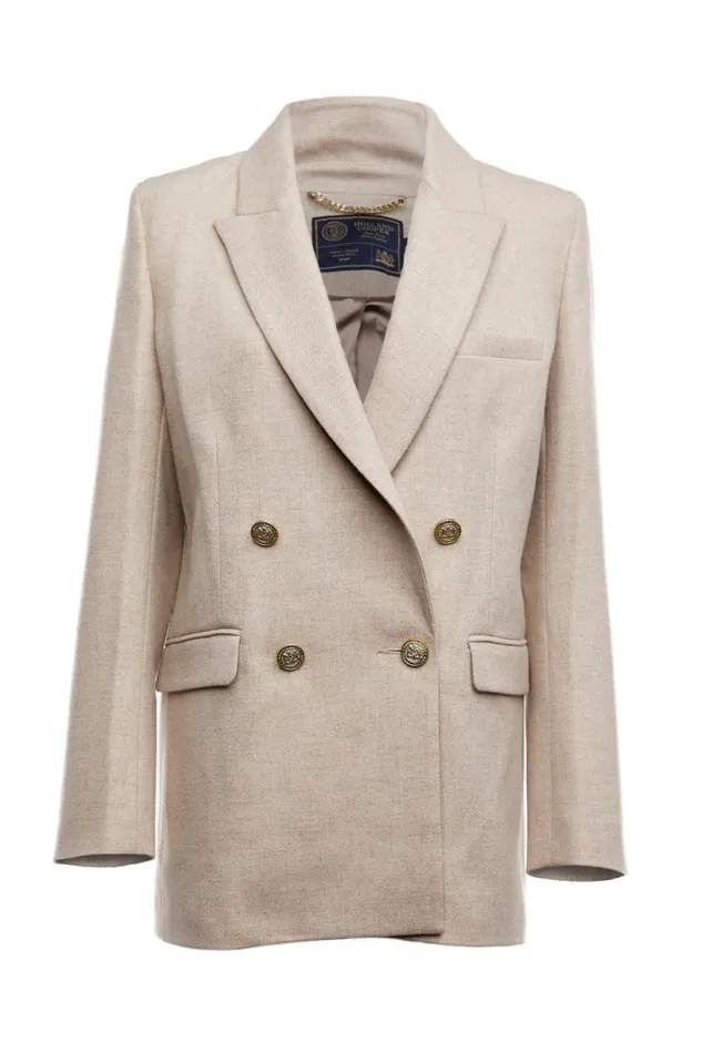 Women In Stock Tailoring Holland Cooper Belgravia Blazer Oatmeal